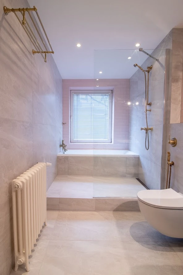 Renovated bathroom interior