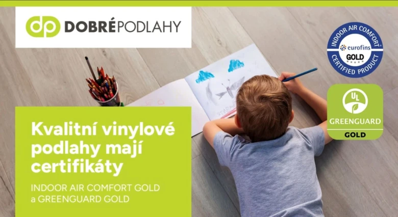 Dětský kreslení na kvalitní vinylové podlaze s certifikáty.