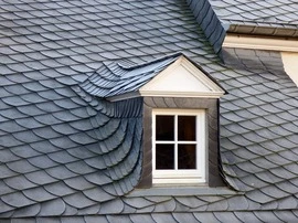 Roof with dormer window