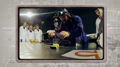 Experiment s elektrickým odporem prováděný v laboratoři