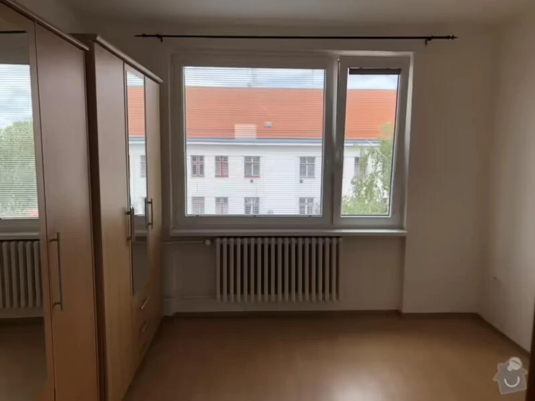 Plastic window in room