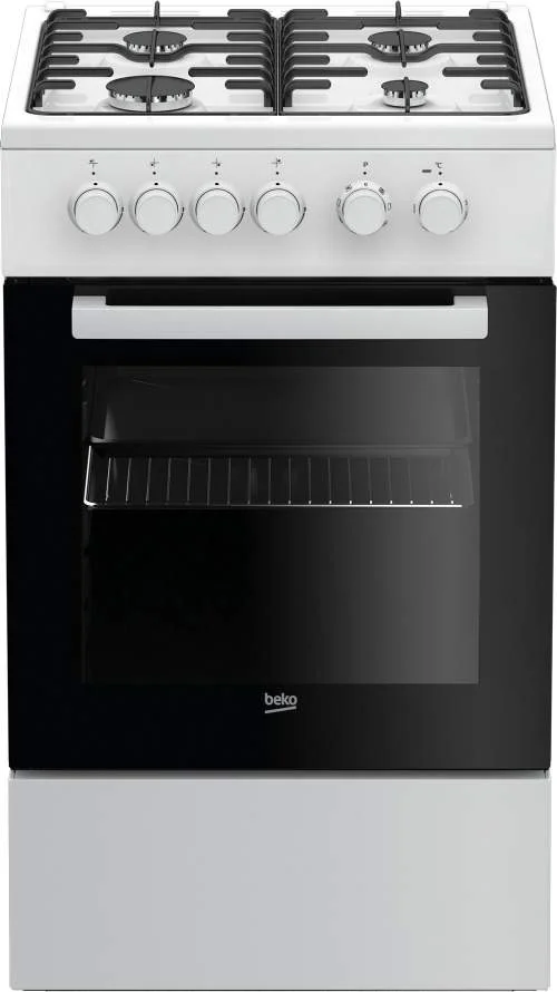 Beko kombinovaný sporák s plynovou varnou deskou.