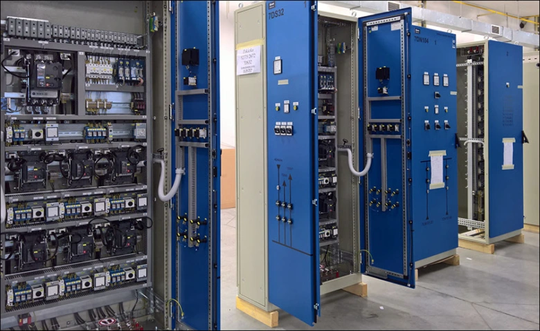Moduly pro elektroinstalaci v Kroměříži jsou vidět na fotce.