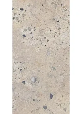 Příklad levné vnitřní dlažby s kamennými vločkami.